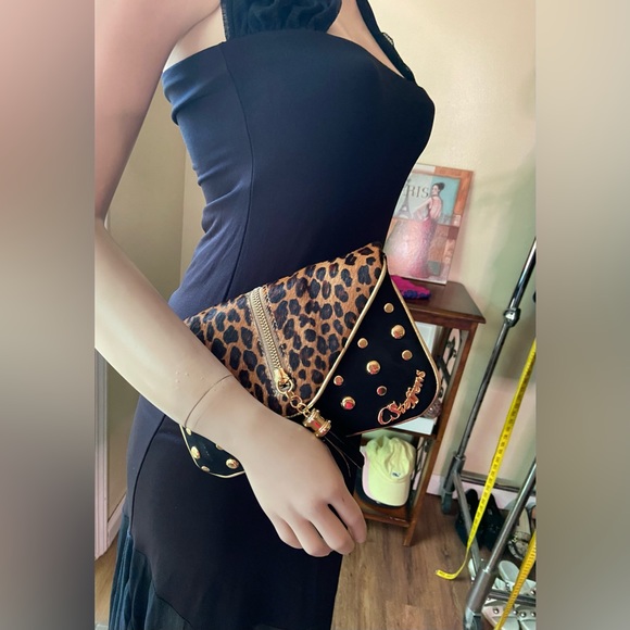 Carmen Steffens Clutch Leopard Print Hair Calf - Picture 3 of 16